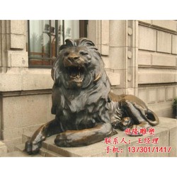 苏州铜狮子,世隆雕塑公司,大型铜狮子
